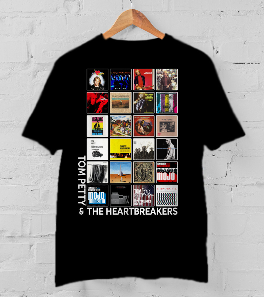 Tom Petty And The Heartbreakers Album Cover Collage T-Shirt