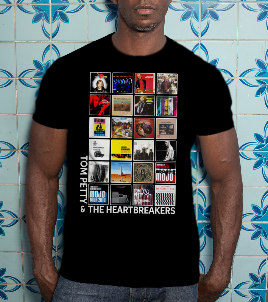 Tom Petty And The Heartbreakers Album Cover Collage T-Shirt