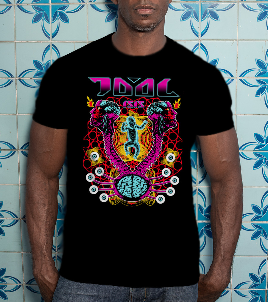 Tool Isis Surreal Brain And Skeleton Art T-Shirt