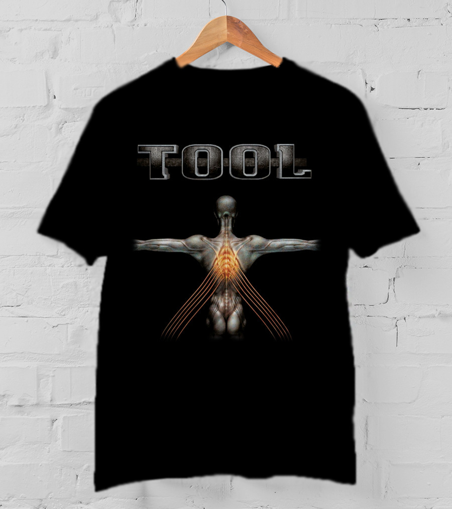 Tool Anatomical Illustration With Spine And Nerve Pathways T-Shirt