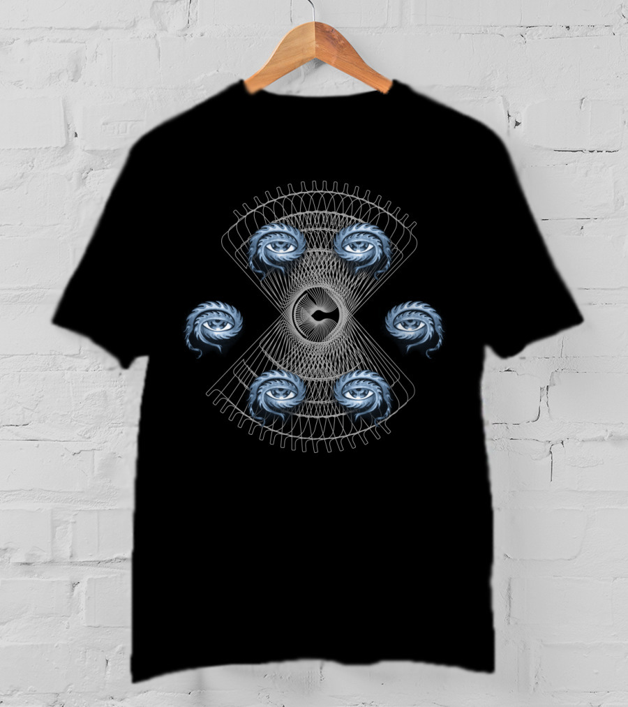 Fractal Spiral Symmetry With Geometric Patterns T-Shirt