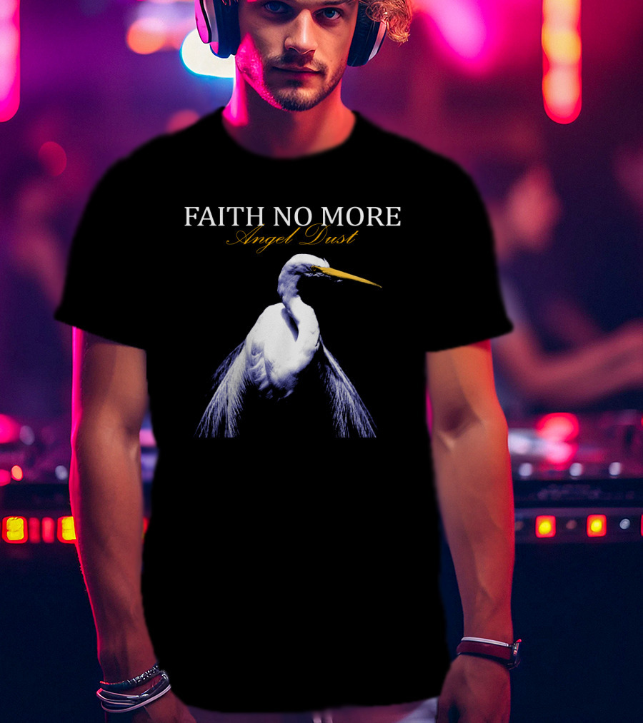 Faith No More Angel Dust Egret Album Cover T-Shirt