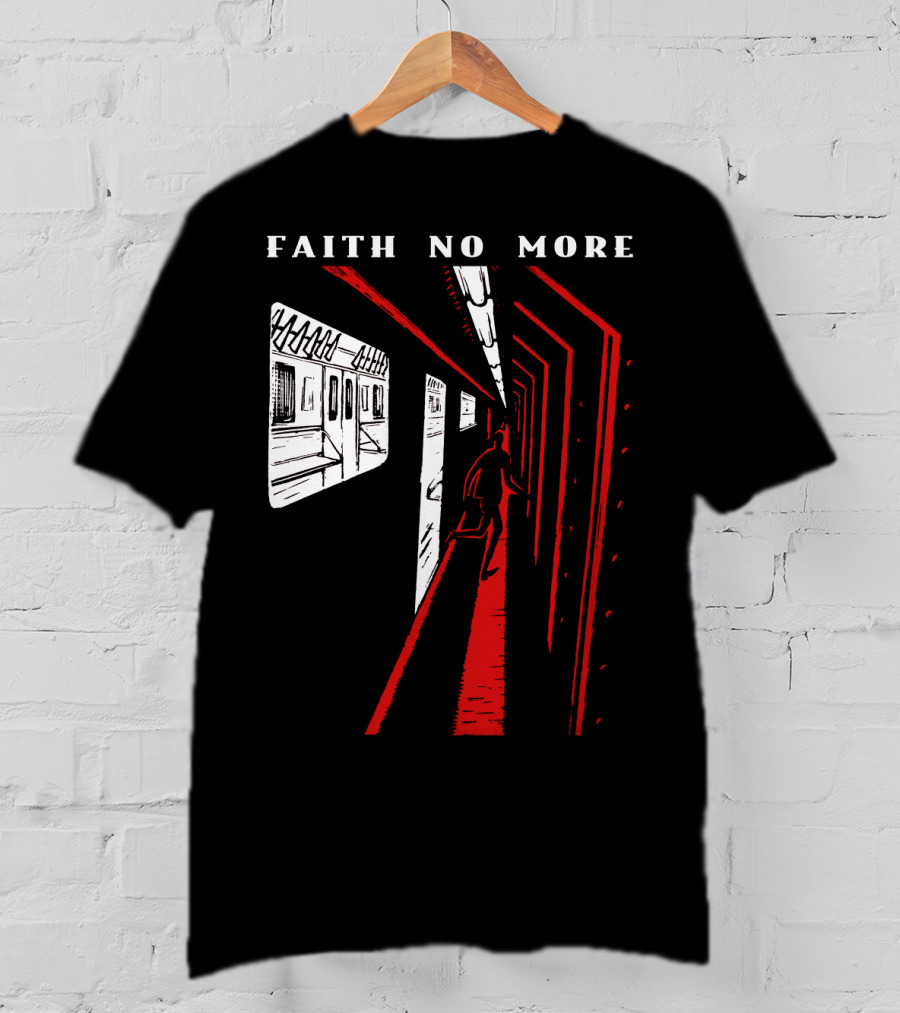 Faith No More Subway Scene In Red And White Fnm-Ms T-Shirt