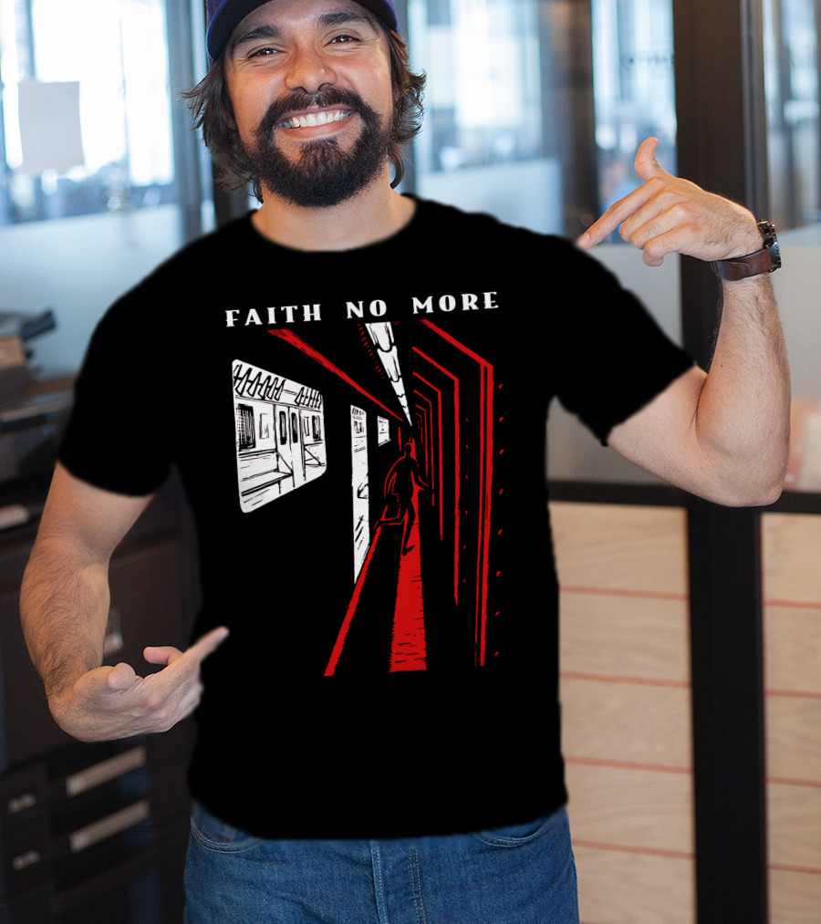 Faith No More Subway Scene In Red And White Fnm-Ms T-Shirt