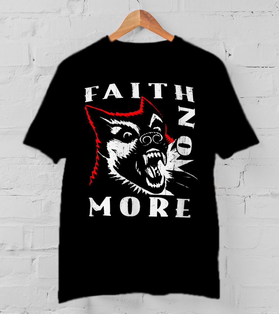 Faith No More Screaming Wolf Design Fnm-Ms T-Shirt