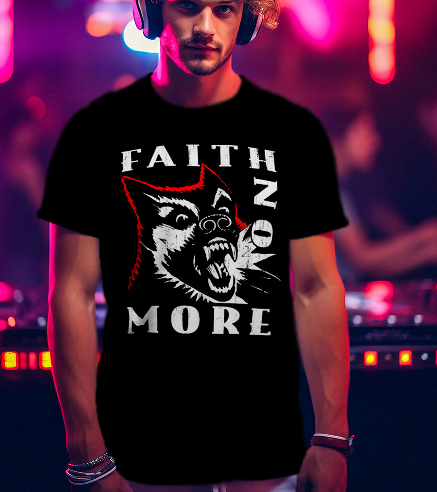 Faith No More Screaming Wolf Design Fnm-Ms T-Shirt