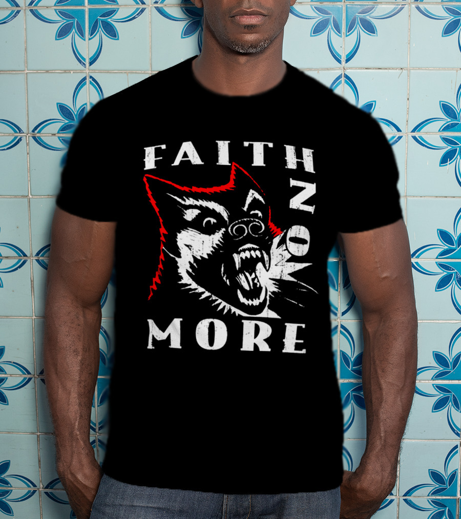 Faith No More Screaming Wolf Design Fnm-Ms T-Shirt