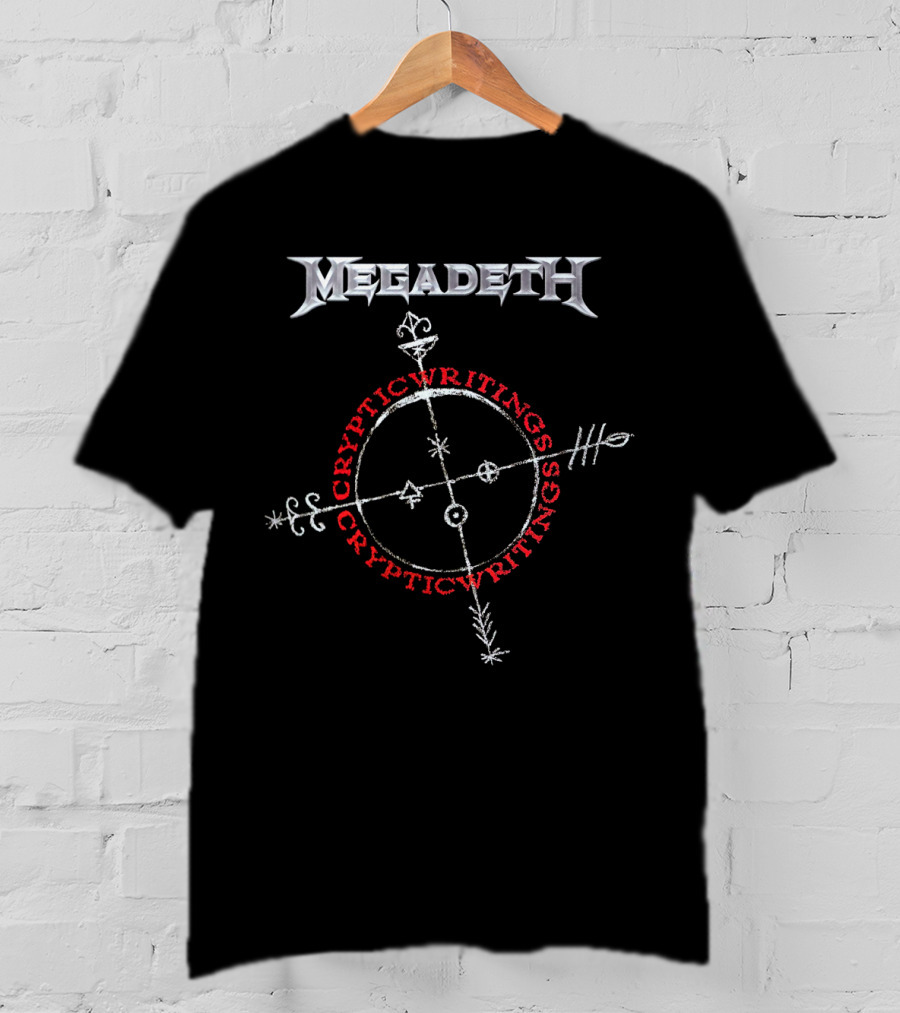Megadeth Cryptic Writings Symbol And T-Shirt