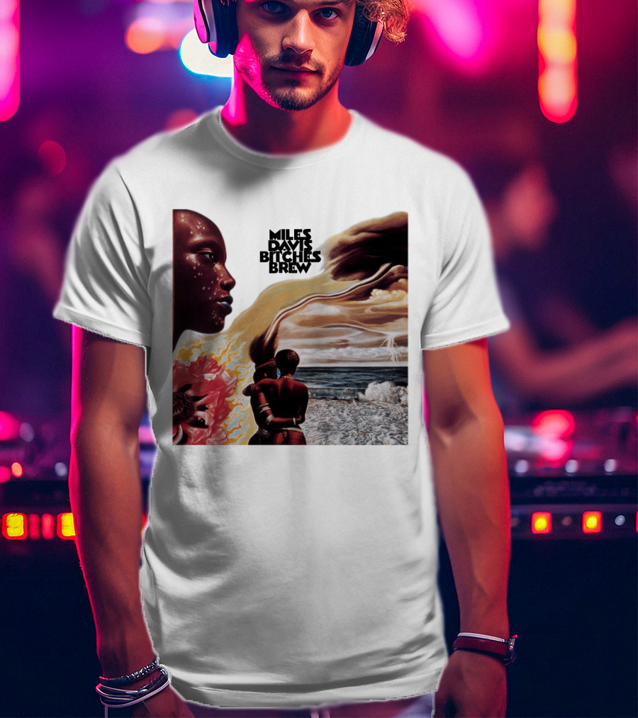 Miles Davis Bitches Brew Album Cover Art T-Shirt