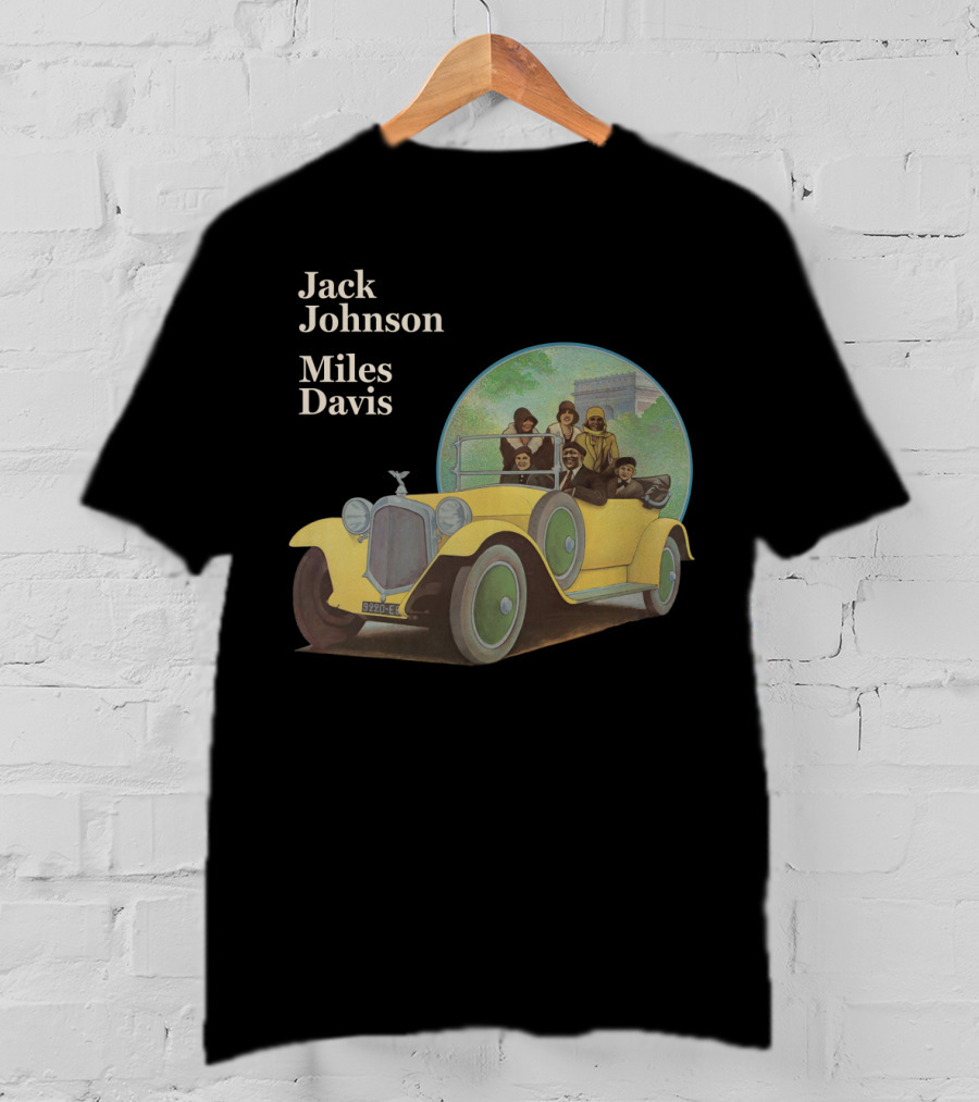 Jack Johnson Miles Davis Vintage Car Artwork T-Shirt
