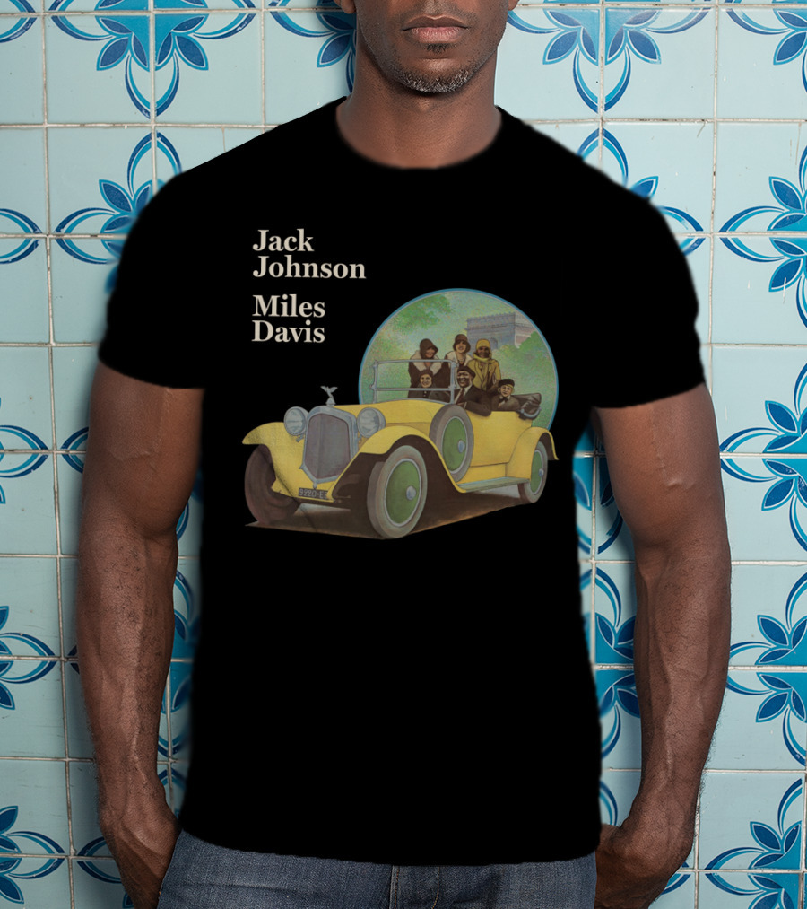 Jack Johnson Miles Davis Vintage Car Artwork T-Shirt