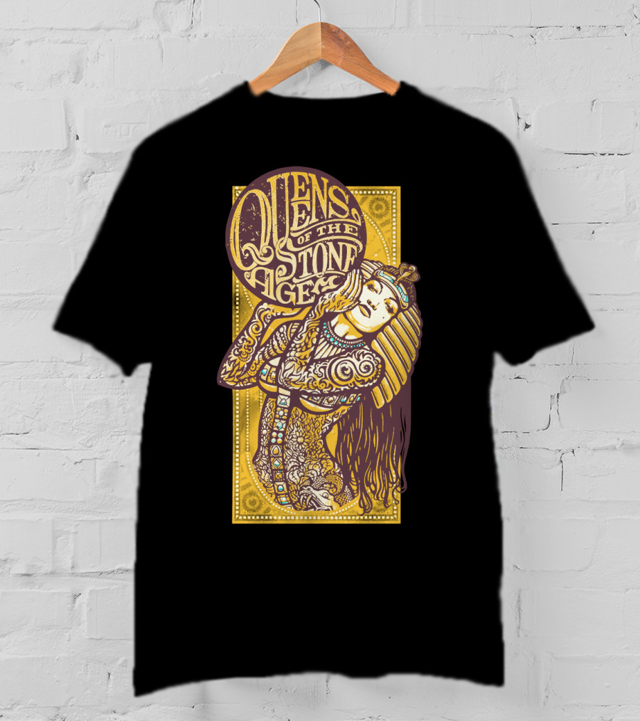 Queens Of The Stone Age Egyptian Tattoo Art T-Shirt