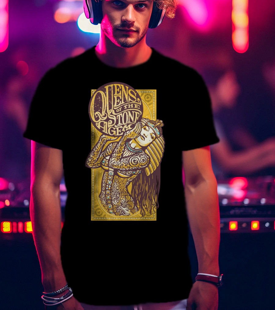 Queens Of The Stone Age Egyptian Tattoo Art T-Shirt