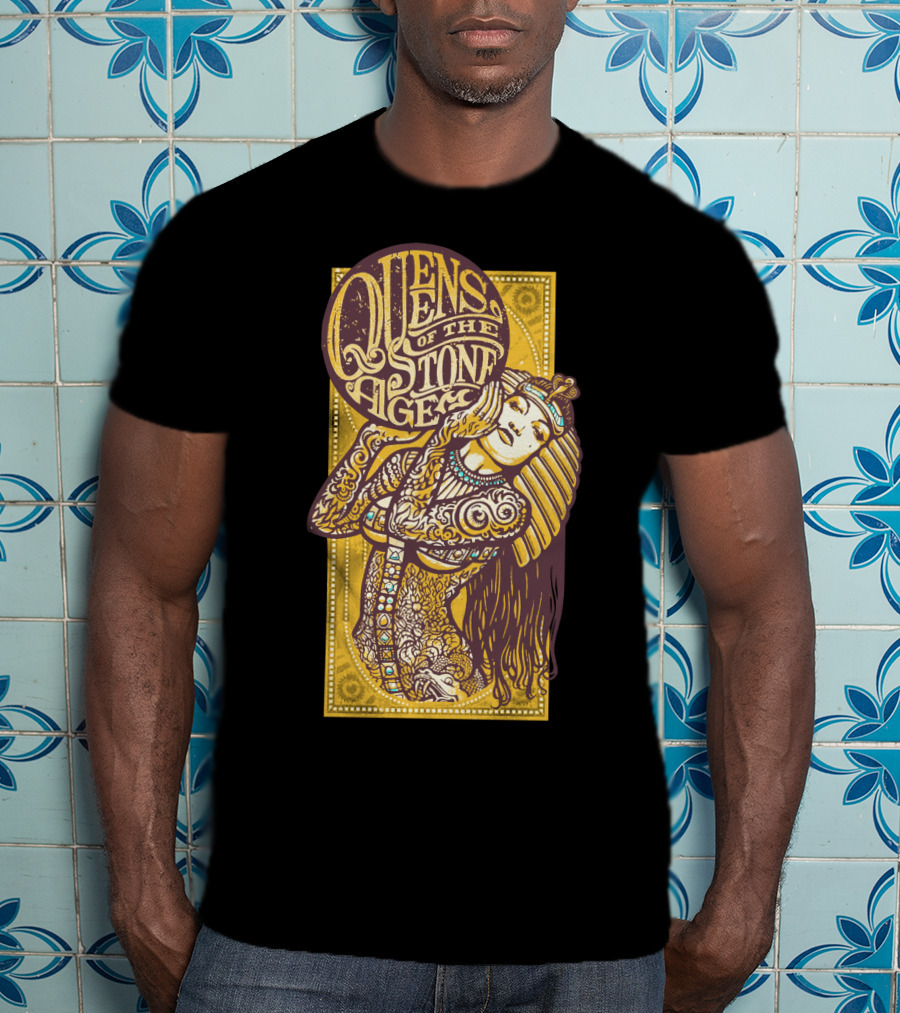 Queens Of The Stone Age Egyptian Tattoo Art T-Shirt