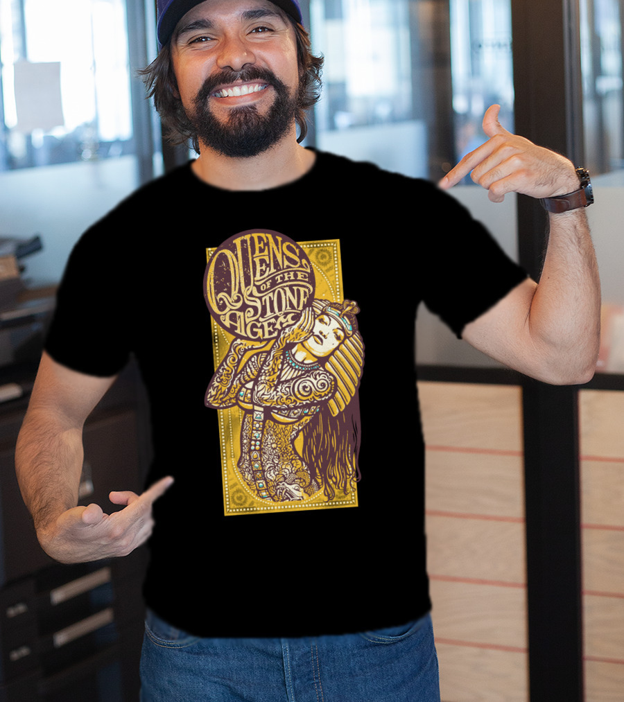 Queens Of The Stone Age Egyptian Tattoo Art T-Shirt