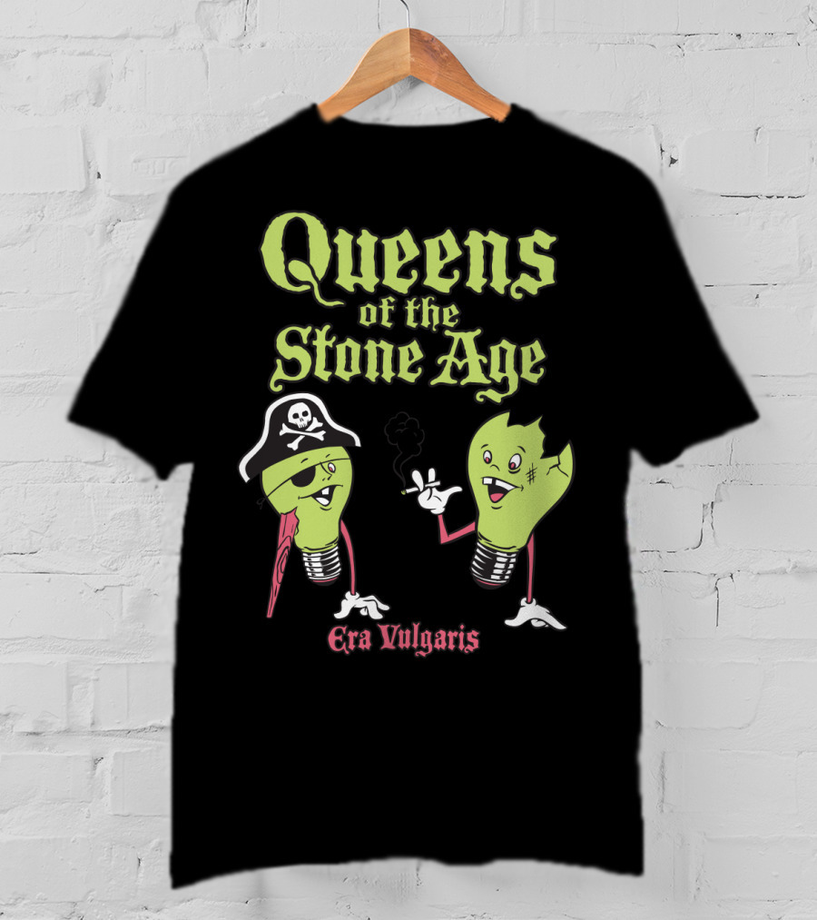 Queens Of The Stone Age Era Vulgaris Pirate Light Bulbs T-Shirt