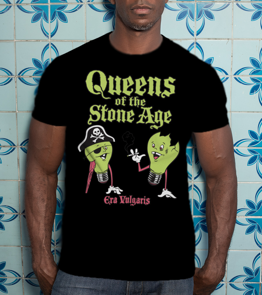Queens Of The Stone Age Era Vulgaris Pirate Light Bulbs T-Shirt