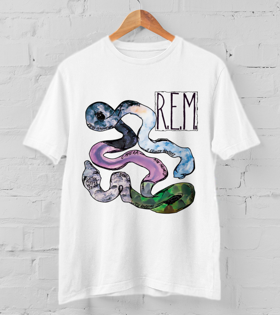 R.e.m. Album Artwork With Track Titles Elements T-Shirt