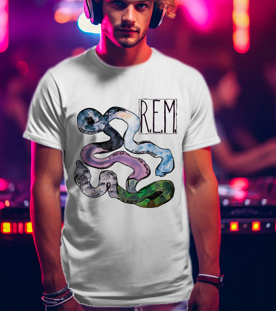 R.e.m. Album Artwork With Track Titles Elements T-Shirt