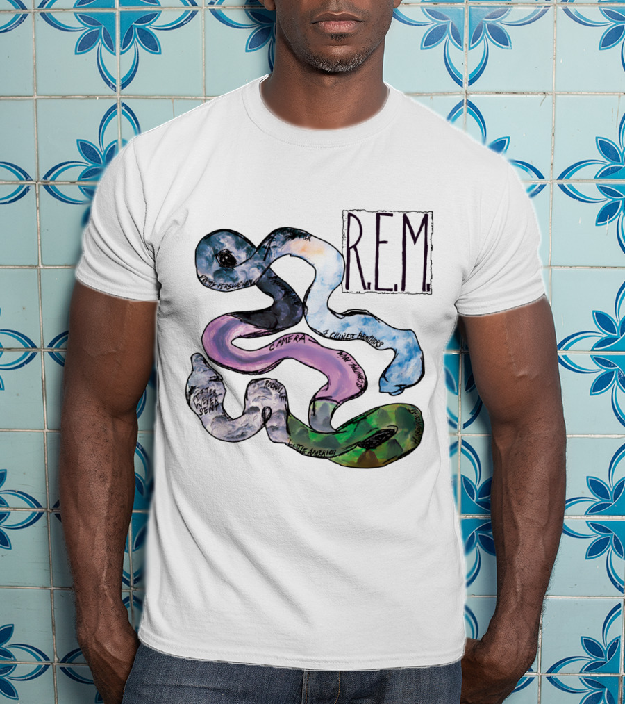 R.e.m. Album Artwork With Track Titles Elements T-Shirt