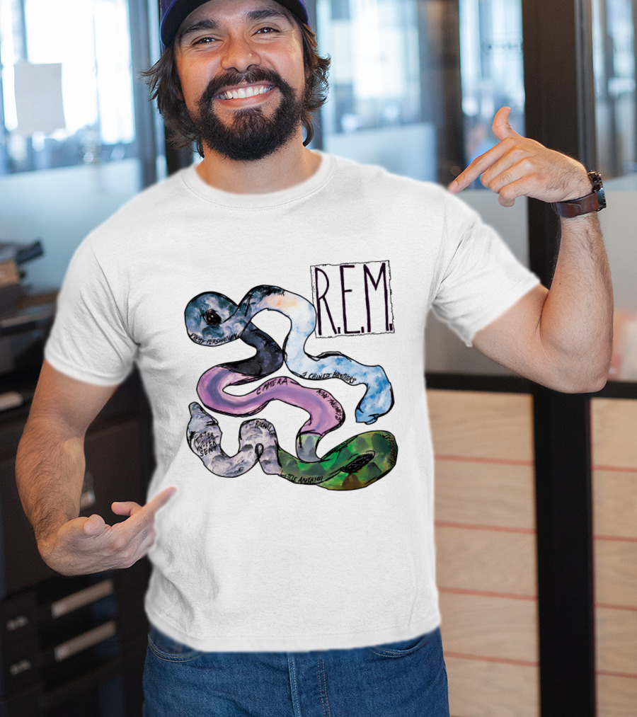 R.e.m. Album Artwork With Track Titles Elements T-Shirt