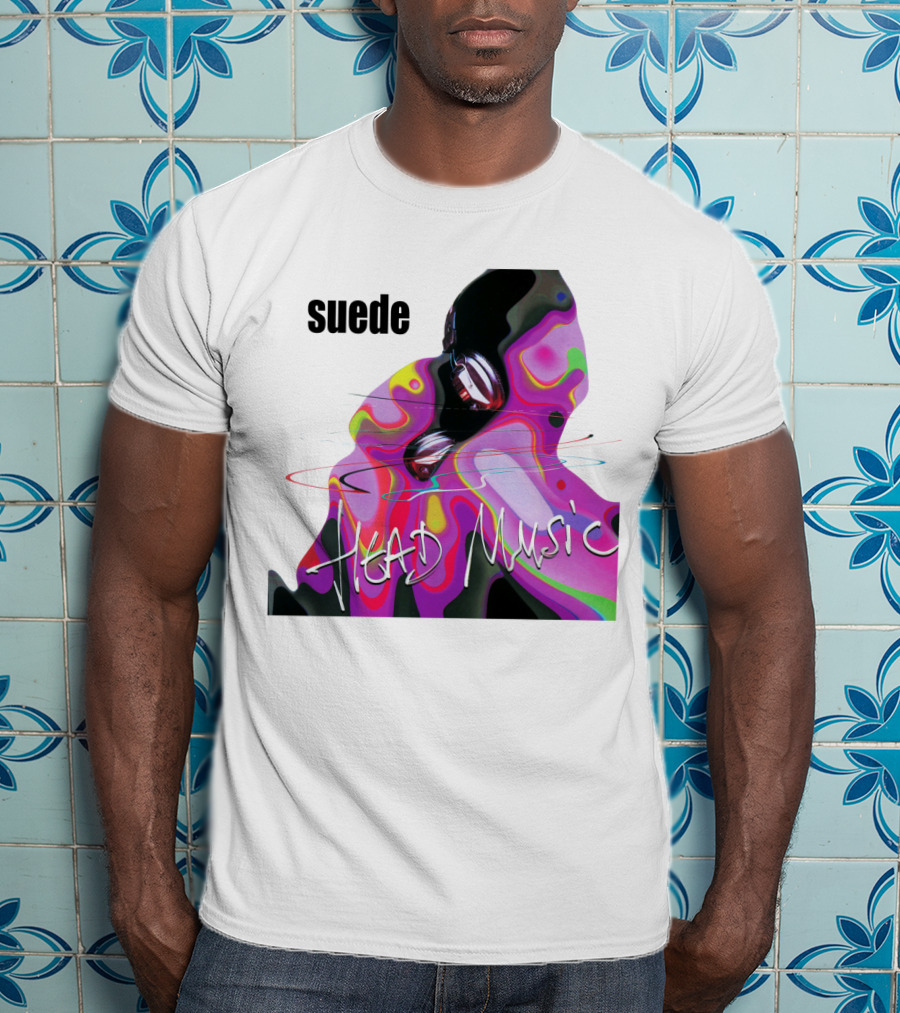 Suede Head Music Colorful Abstract T-Shirt