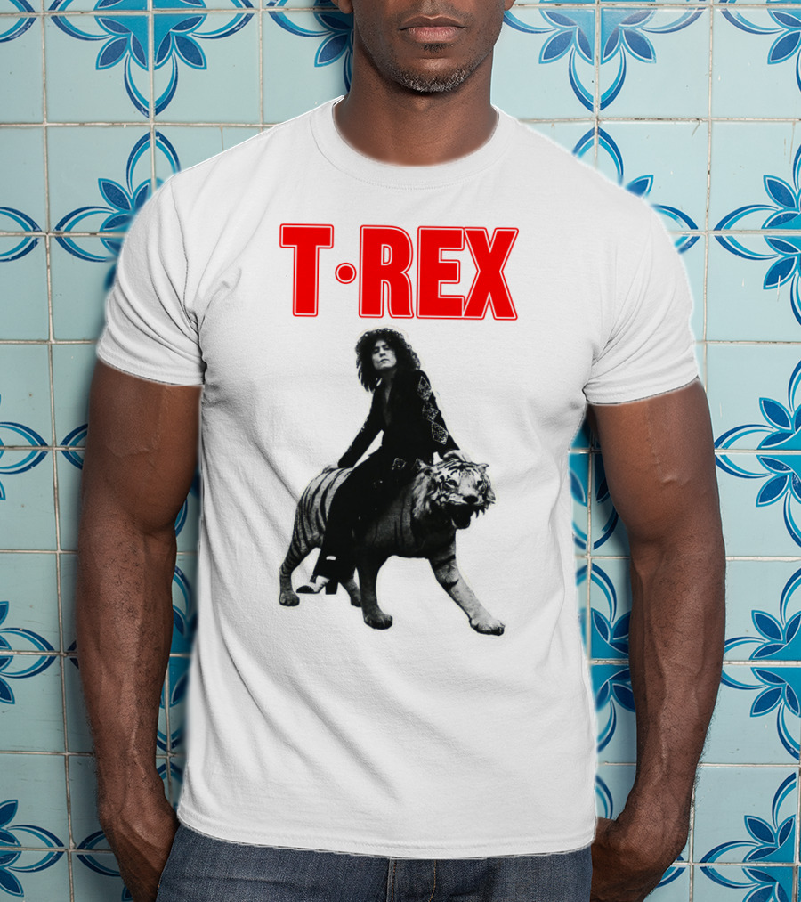 T-Rex Iconic Album Cover Art With Tiger T-Shirt