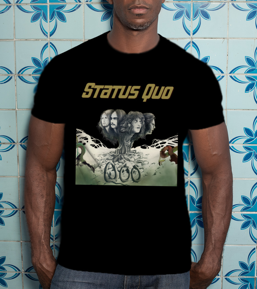 Status Quo Band Tree Faces T-Shirt