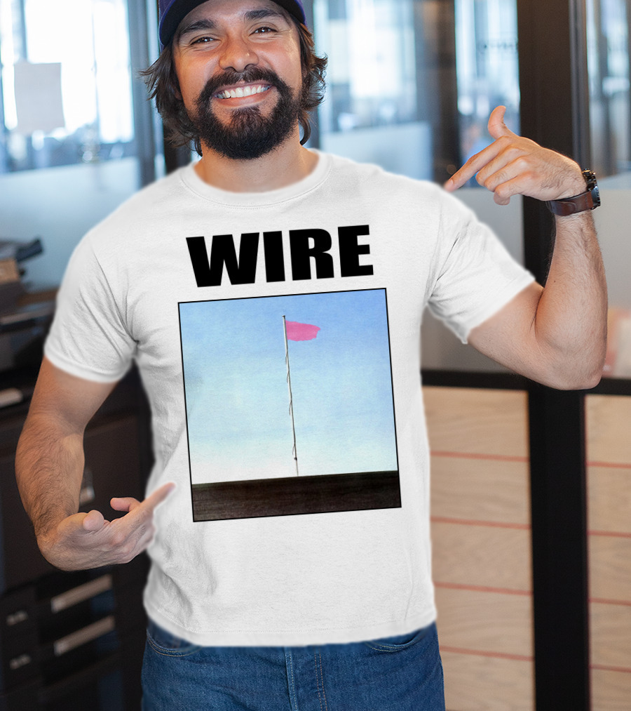 Wire Pink Flag Iconic Album Cover T-Shirt