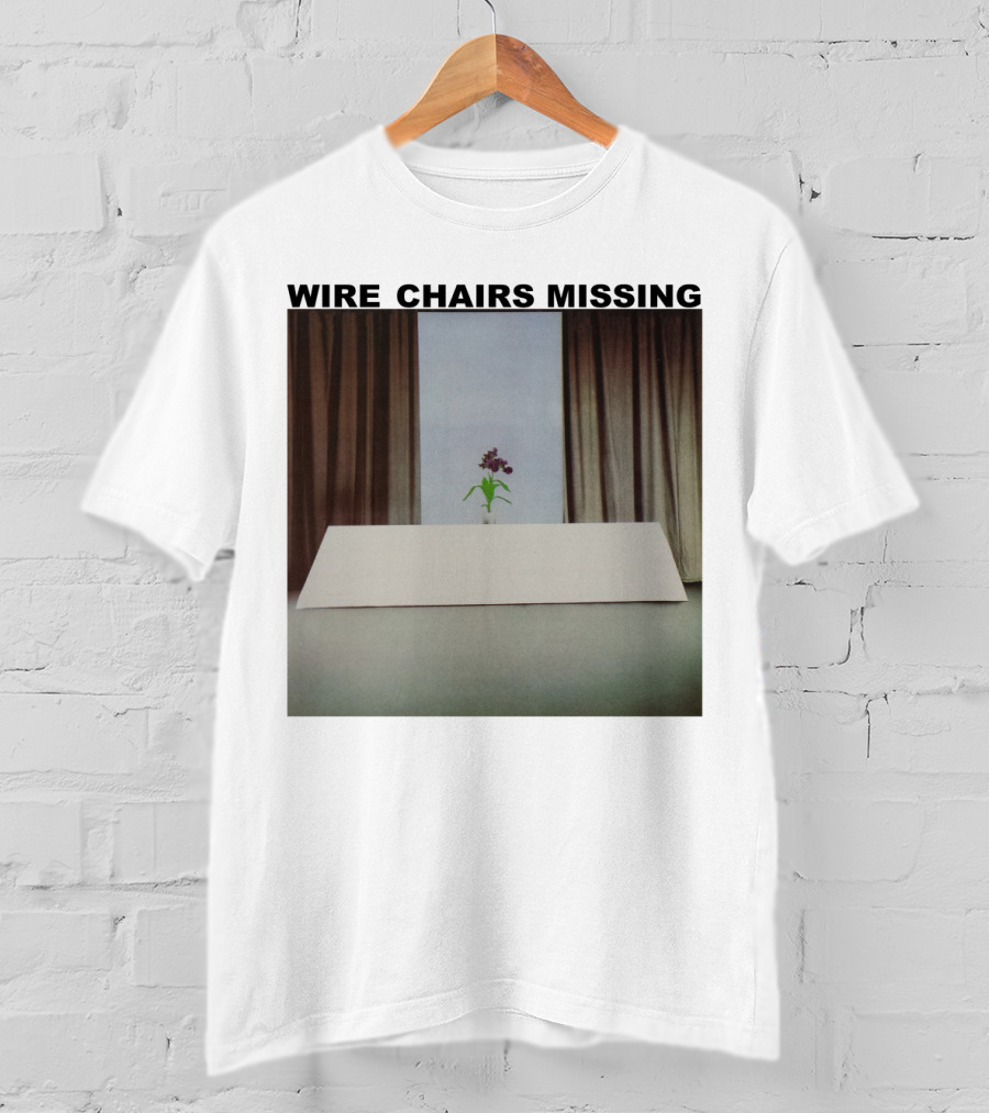Wire Chairs Missing Orchid On Table Minimalist Room T-Shirt