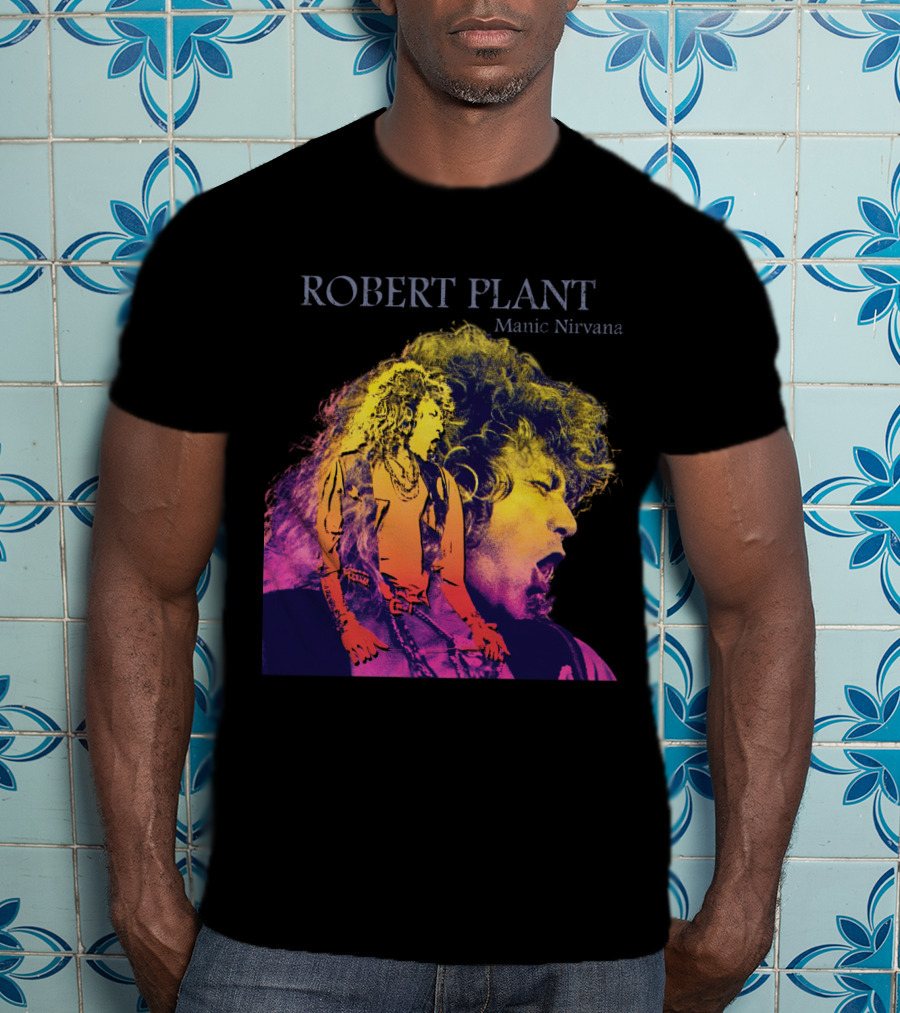Robert Plant Manic Nirvana Retro Rock T-Shirt