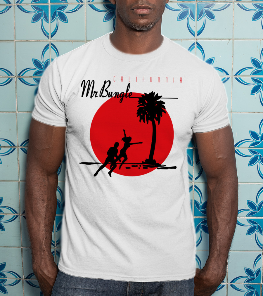 Mr Bungle California Palm Silhouette Red Sun T-Shirt