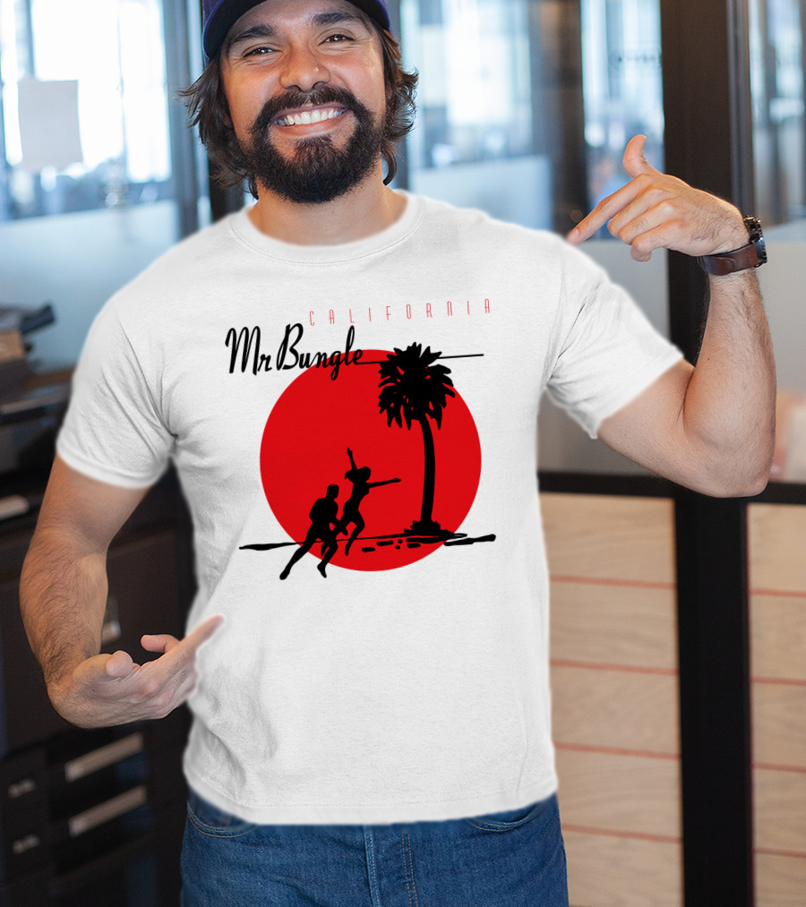 Mr Bungle California Palm Silhouette Red Sun T-Shirt