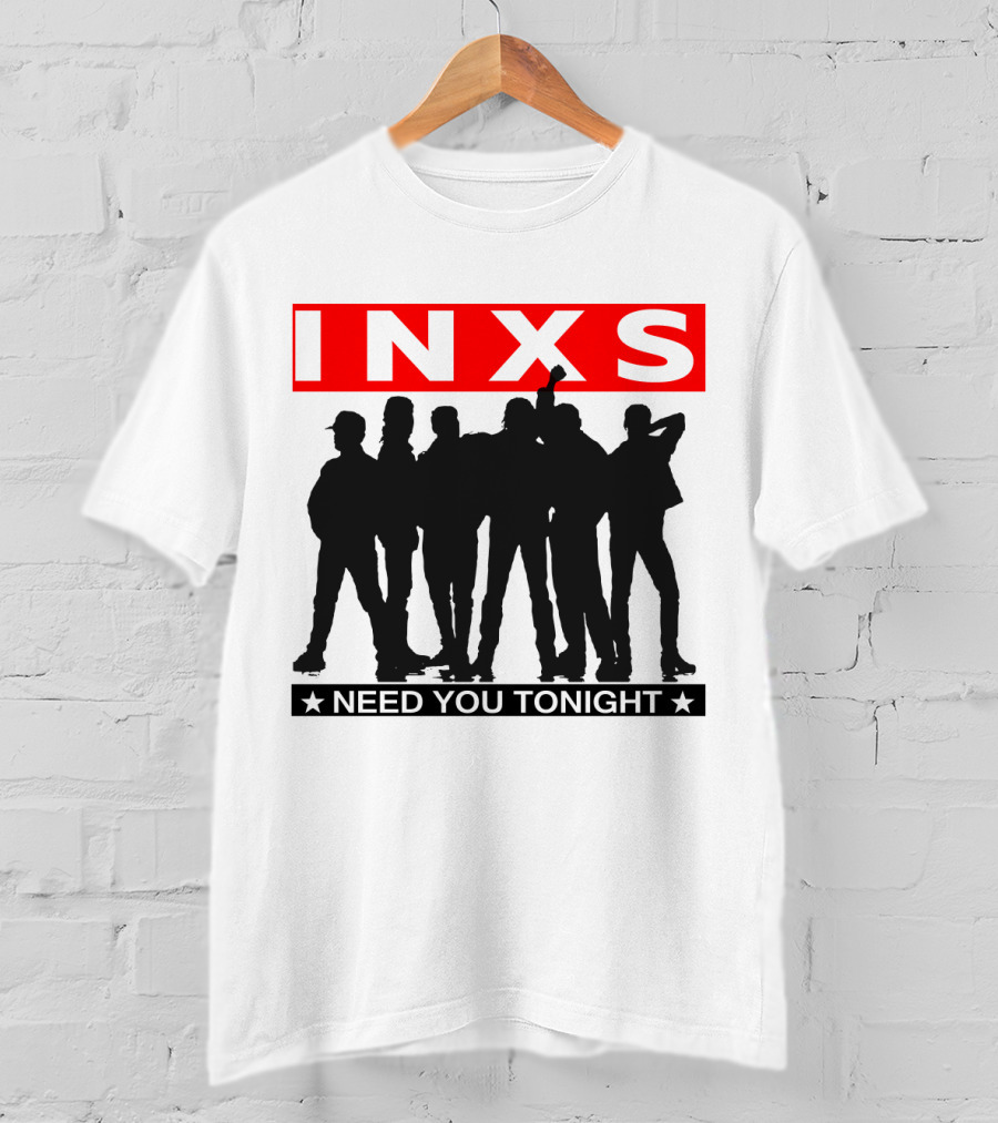 Inxs Need You Tonight Silhouette Band Members T-Shirt