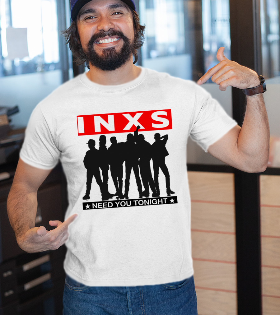 Inxs Need You Tonight Silhouette Band Members T-Shirt