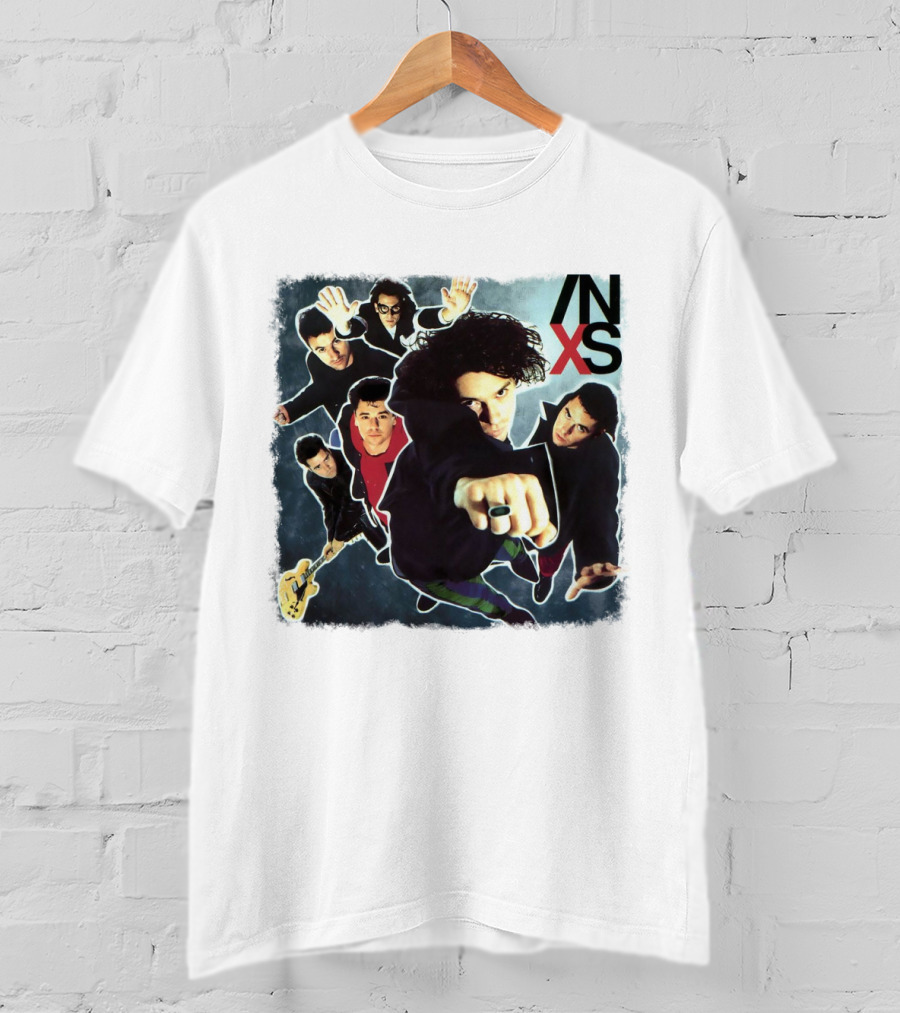 Inxs Band Members Action Collage Art T-Shirt