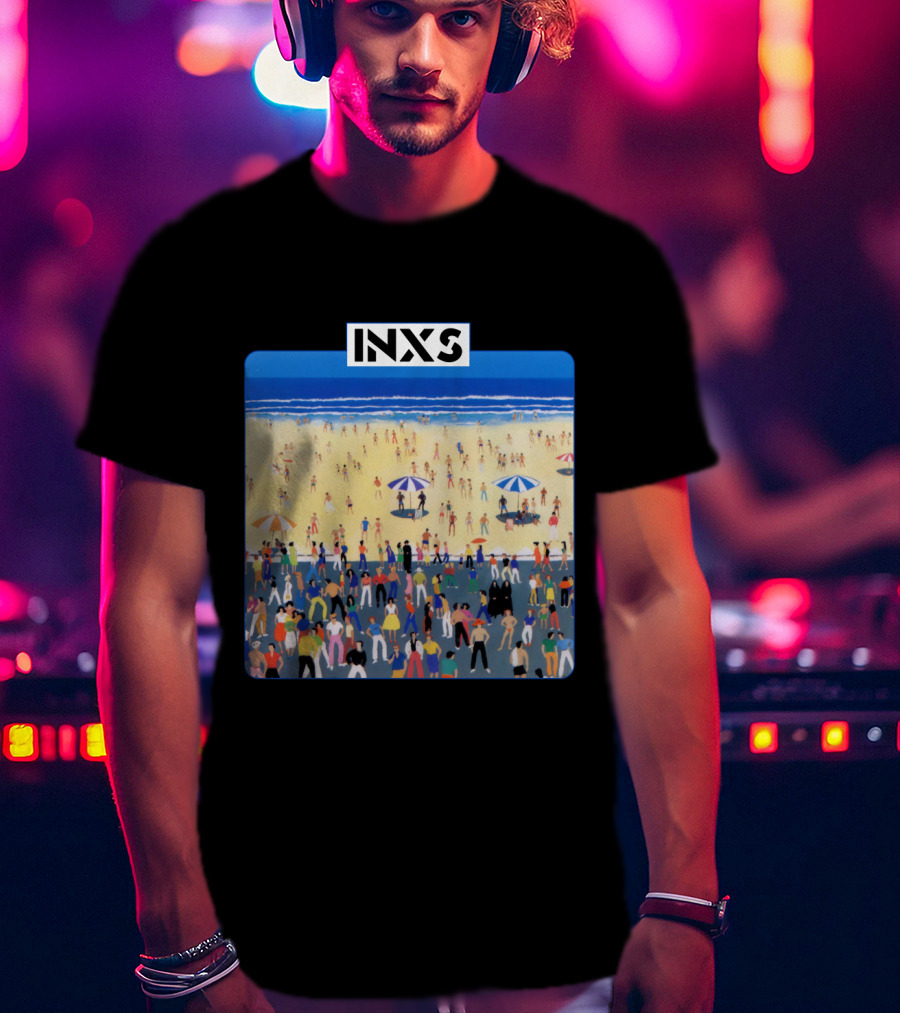 INXS Bondi Beach Crowd T-Shirt