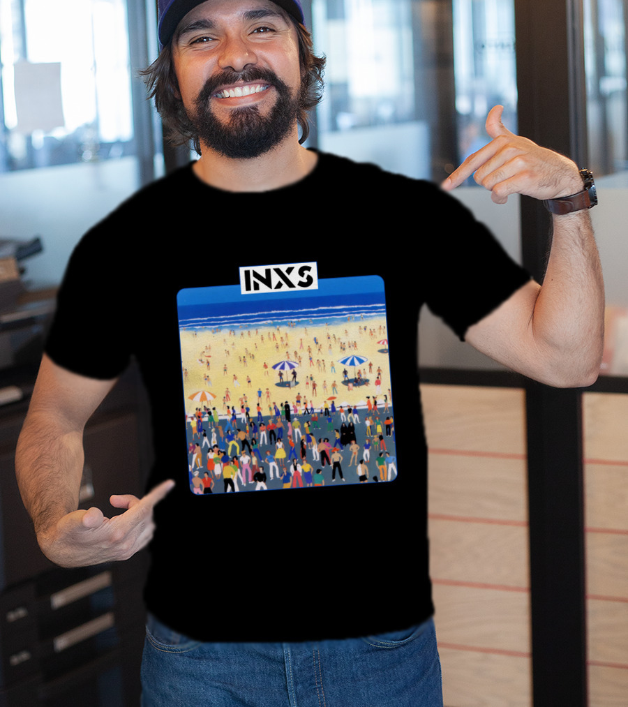 INXS Bondi Beach Crowd T-Shirt