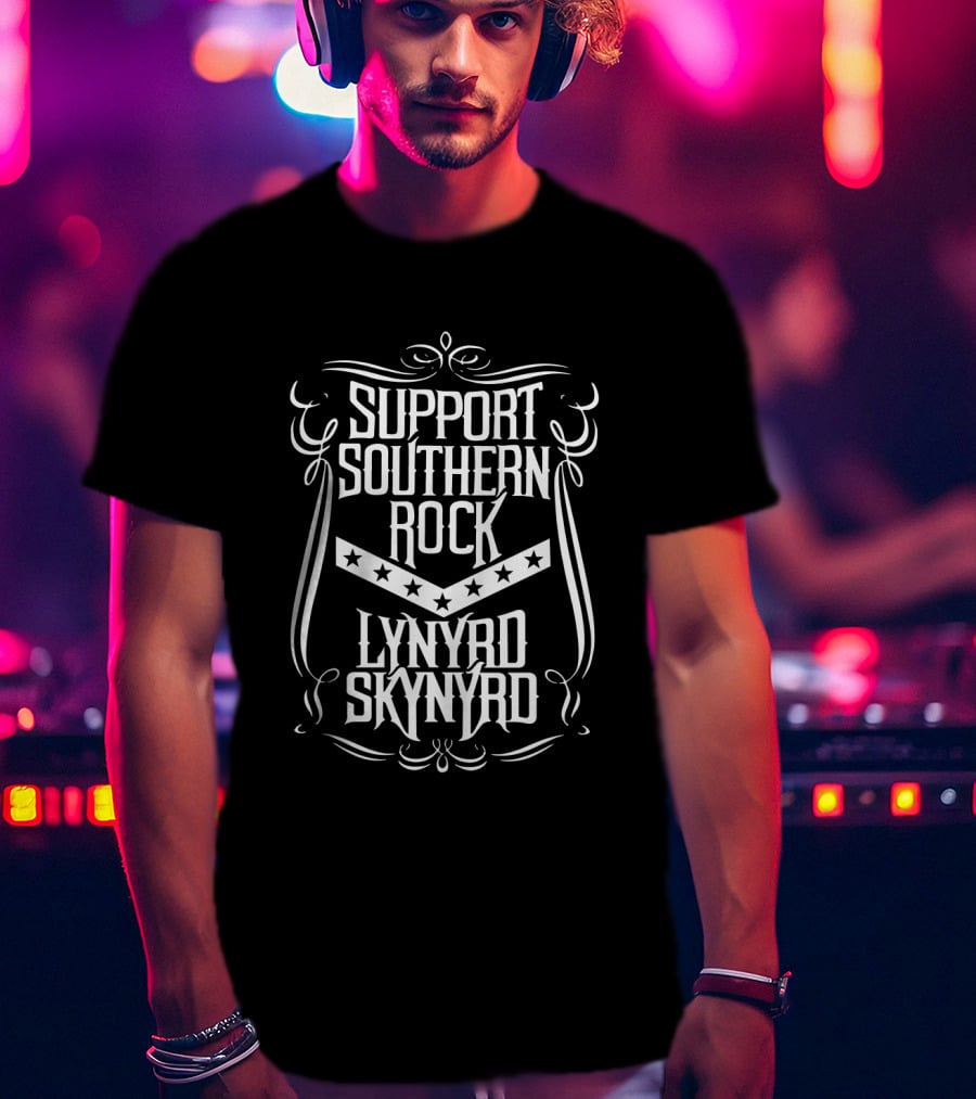 Support Southern Rock Lynyrd Skynyrd T-Shirt