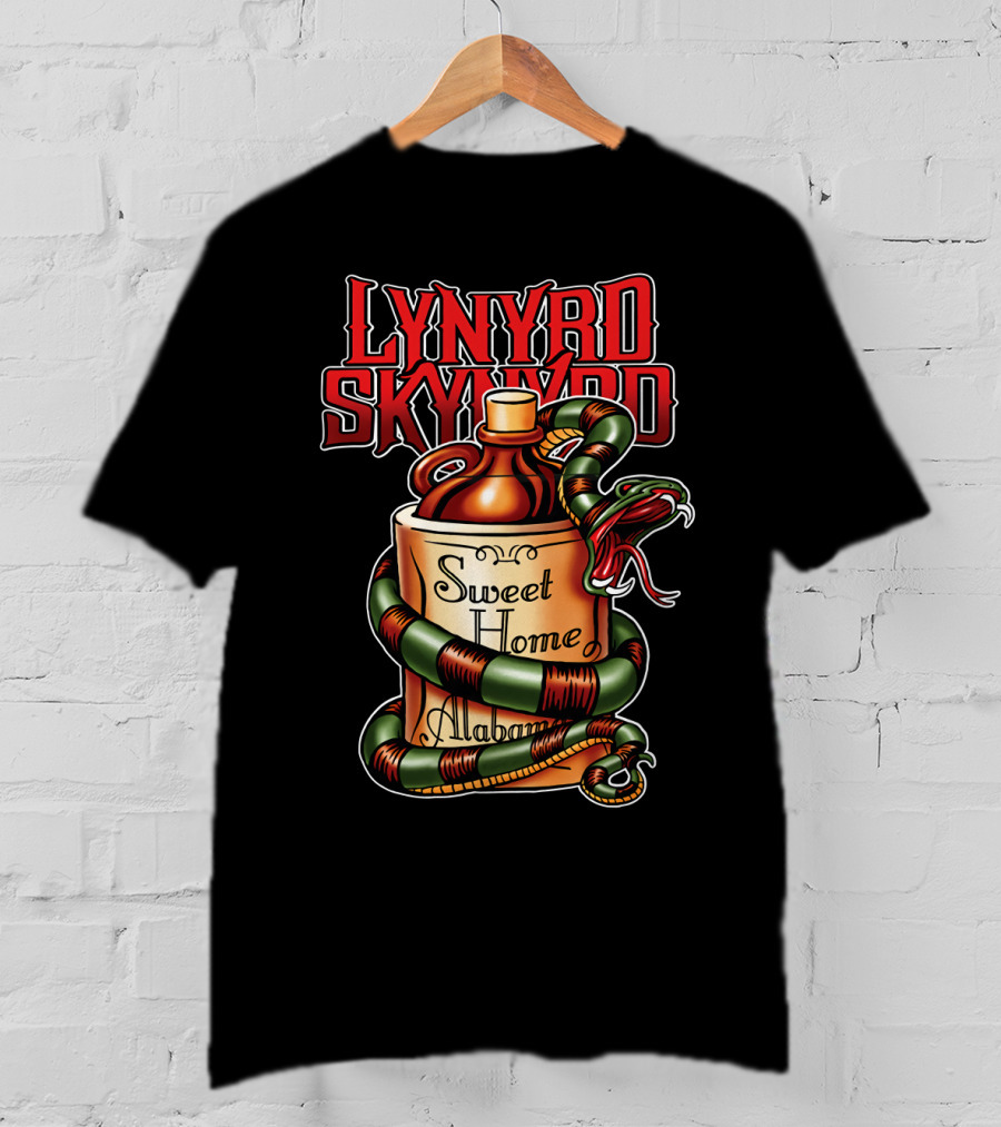 Lynyrd Skynyrd Sweet Home Alabama Decorative Snake Jug T-Shirt