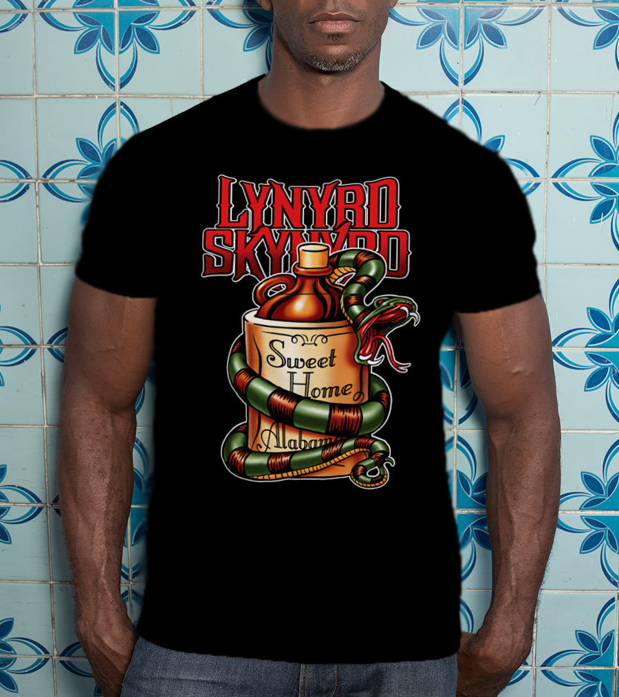Lynyrd Skynyrd Sweet Home Alabama Decorative Snake Jug T-Shirt