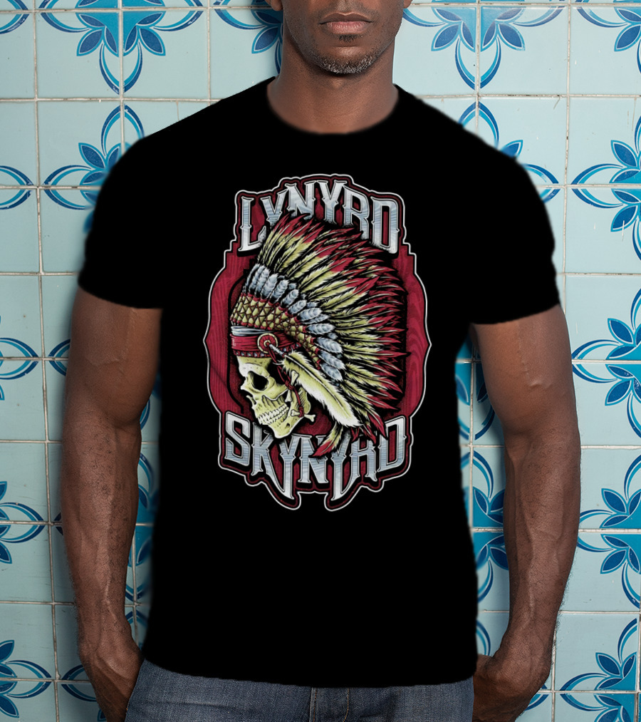 Lynyrd Skynyrd Indian Skull Headdress T-Shirt