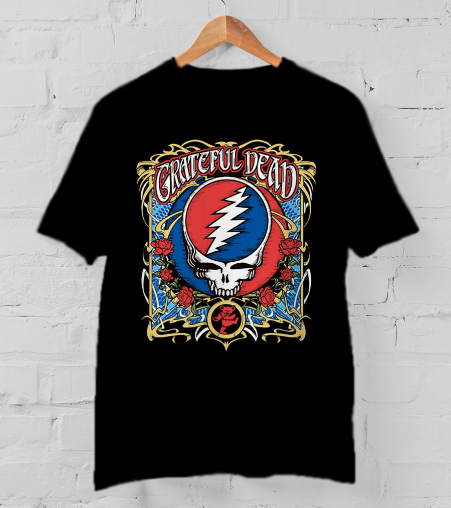 Grateful Dead Skull And Roses Steal Your Face T-Shirt