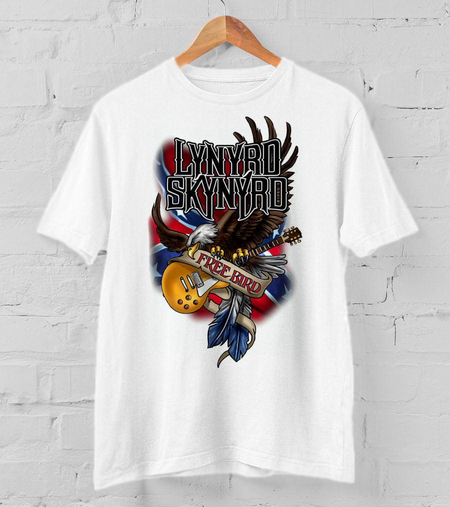 Lynyrd Skynyrd Free Bird Eagle Guitar T-Shirt