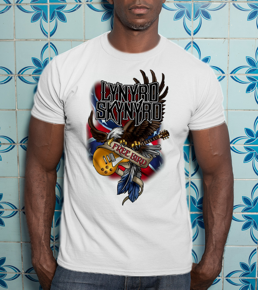 Lynyrd Skynyrd Free Bird Eagle Guitar T-Shirt