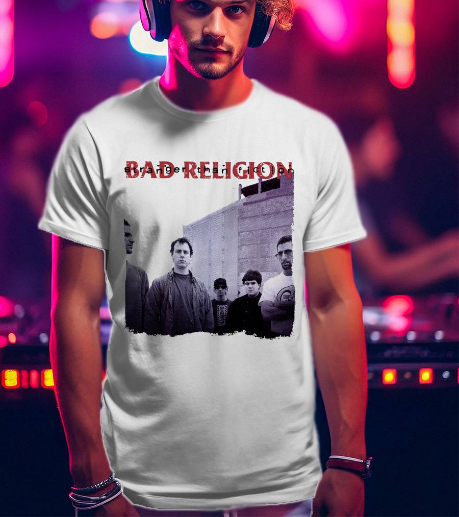 Bad Religion Band Photo На Тёмном Фоне T-Shirt