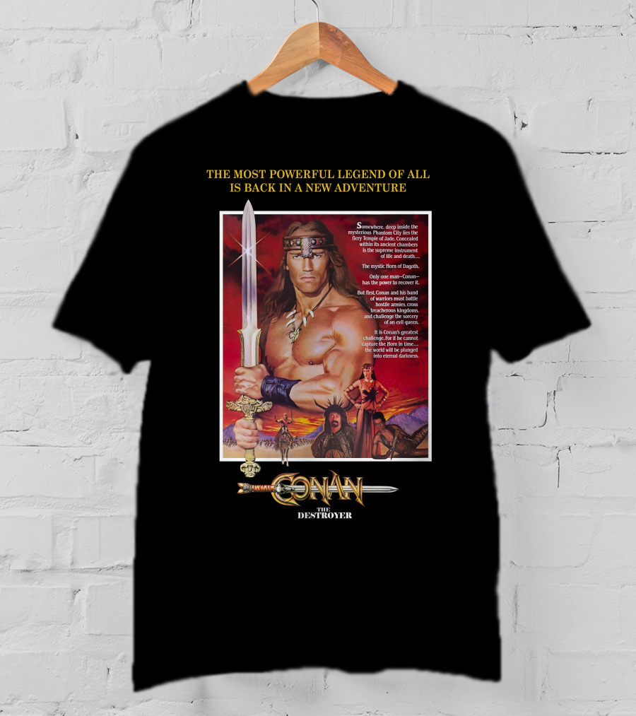 Conan The Destroyer The Most Powerful Legend Of All Is Back In A New Adventure T-Shirt