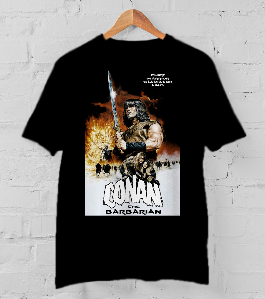 Conan The Barbarian Chief Warrior Gladiator King T-Shirt