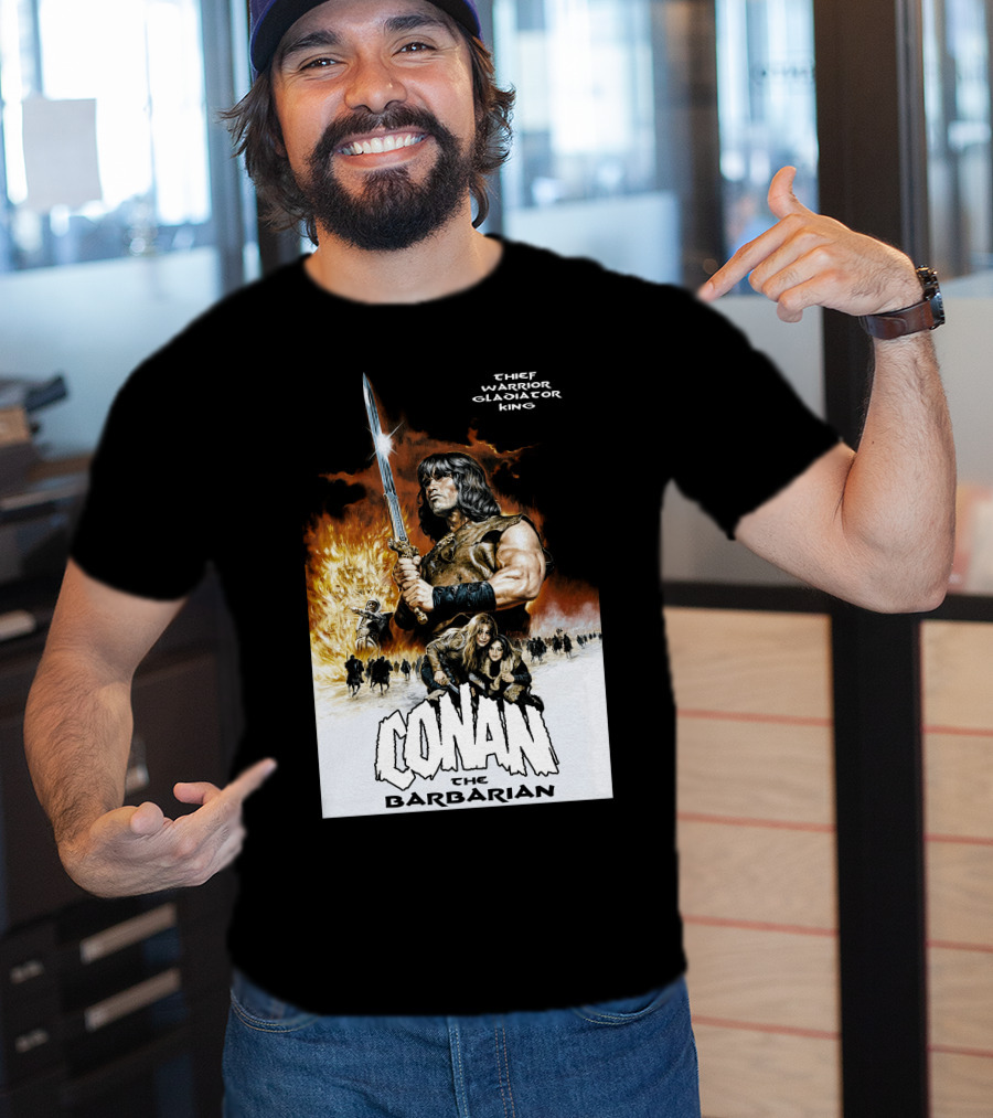 Conan The Barbarian Chief Warrior Gladiator King T-Shirt