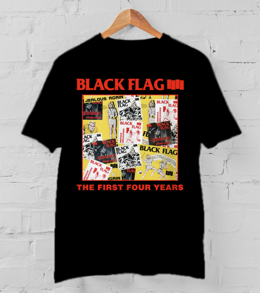 Black Flag The First Four Years Album Covers Collage T-Shirt